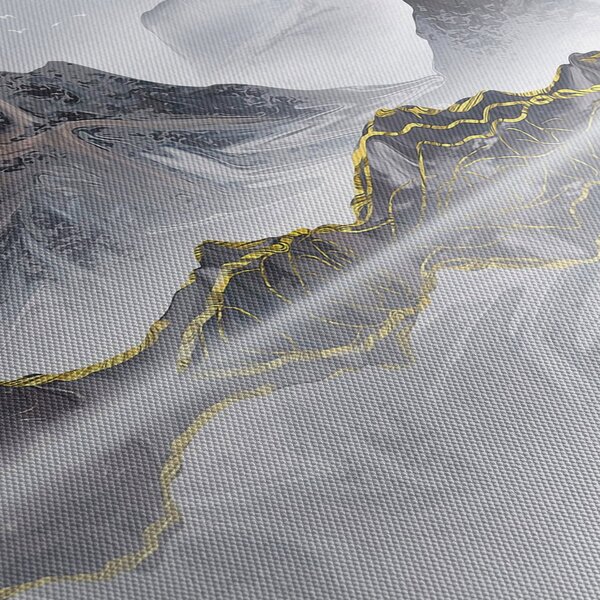 Obraz - Hory v hmle (150x105 cm)