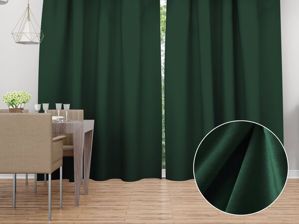 Biante Zamatový záves Velvet Prémium SVP-040 Lesná zelená - šírka 135 cm 135x150 cm