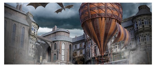 Obraz - Surrealistická krajina (120x50 cm)