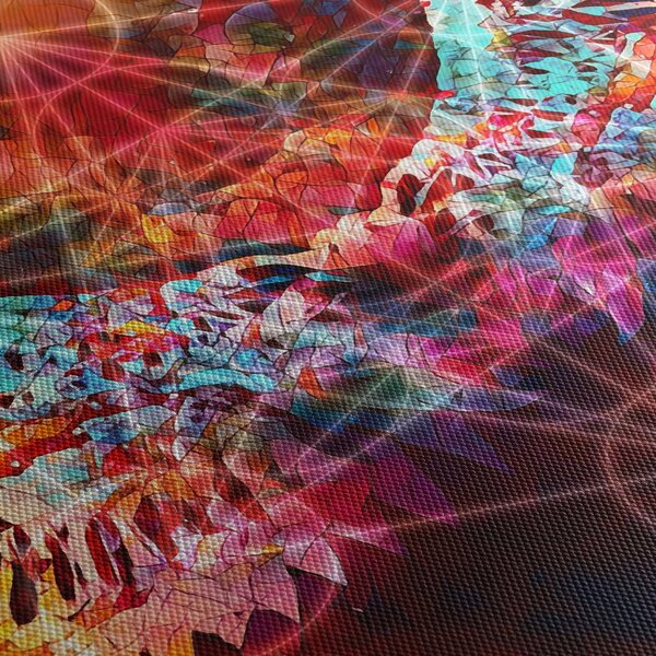 Obraz - Merkaba s krídlami, abstrakcia (150x105 cm)