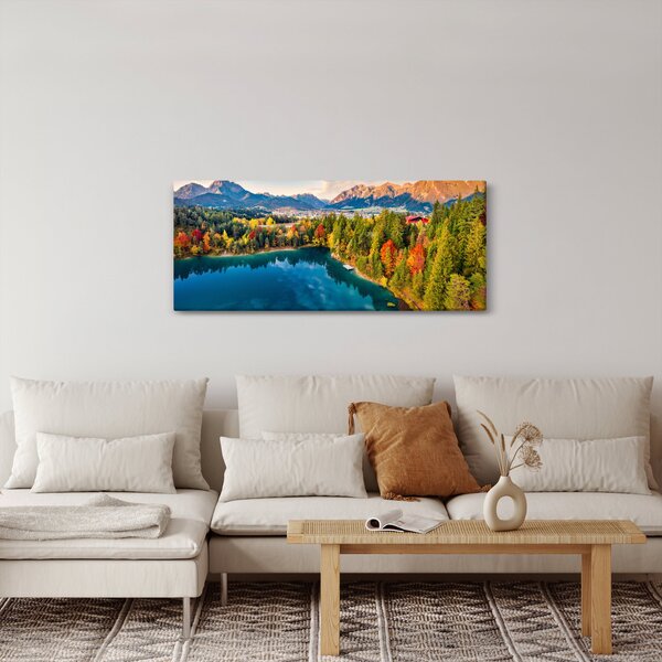 Obraz - Jazero Urisee, Rakúsko (120x50 cm)
