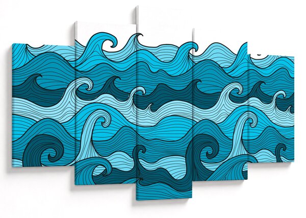 Obraz - Abstrakcia, more (150x105 cm)
