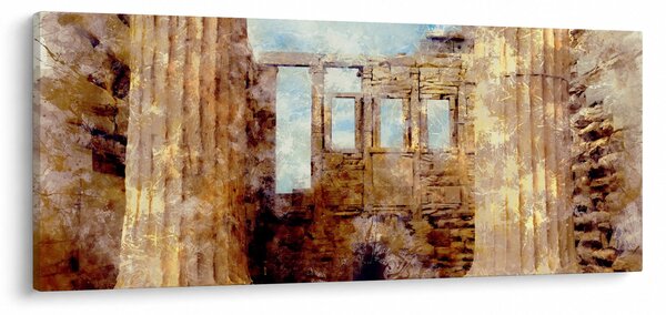 Obraz - Érechthéion, Atény, Grécko (120x50 cm)
