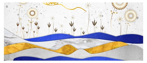 Obraz - Zlaté hory (120x50 cm)