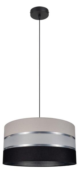 Luster na lanku CORAL 1xE27/60W/230V čiernošedá