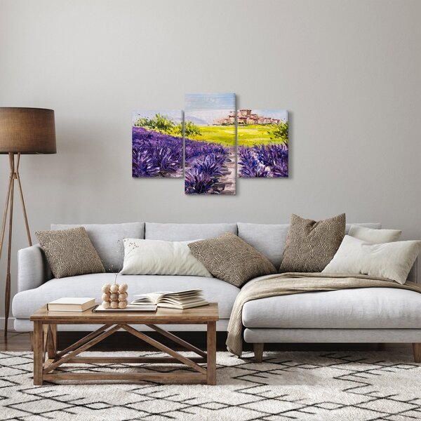 Obraz - Provance, Francúzsko, olejomaľba (90x60 cm)