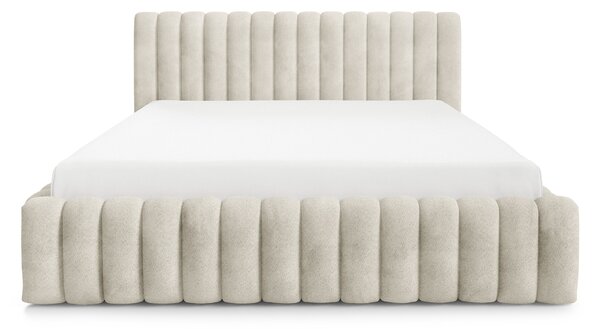 Čalúnená jednolôžková posteľ s úložným priestorom Bliss 120x200 - smotanová