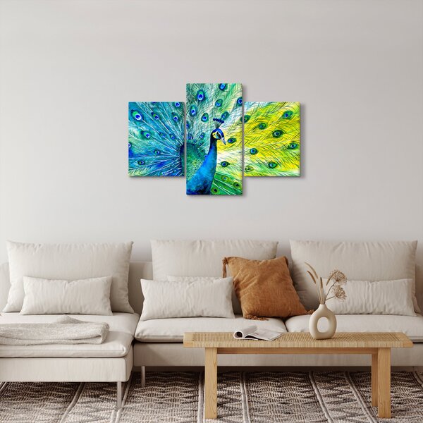 Obraz páva (90x60 cm)