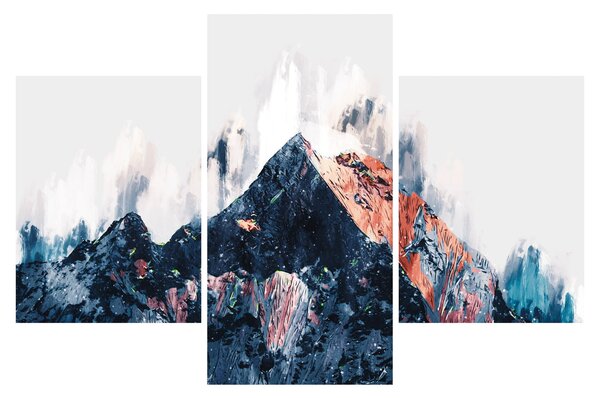 Obraz - Abstraktná hora (90x60 cm)