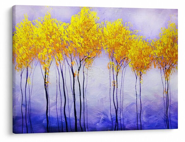 Obraz žltých stromov (70x50 cm)