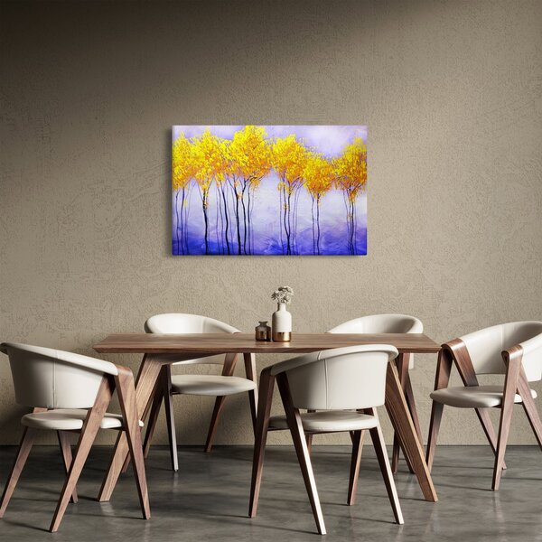 Obraz žltých stromov (90x60 cm)
