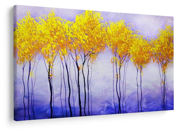 Obraz žltých stromov (90x60 cm)