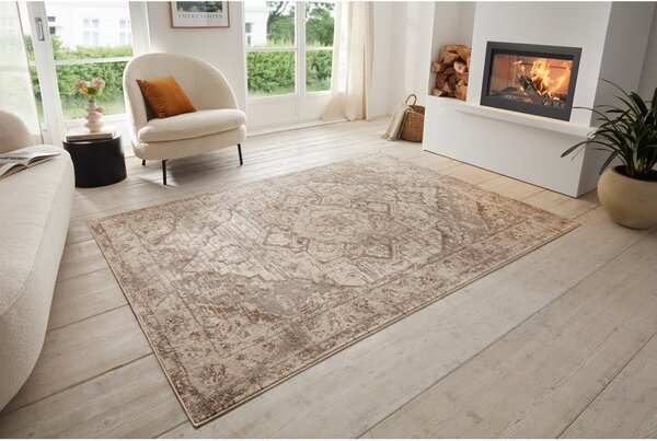 Sivý/béžový koberec 240x340 cm Terrain Designer Sand – Hanse Home