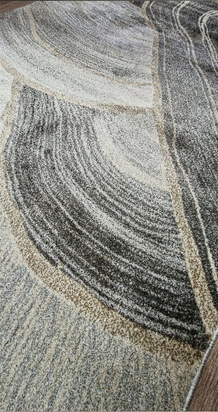 HU Sivo-béžový abstraktný koberec Rio 936A-D.grey-Beige Rozmer: 60x100 cm