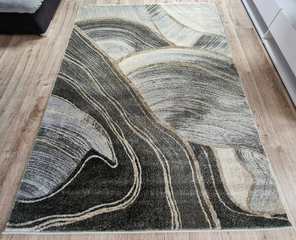 HU Sivo-béžový abstraktný koberec Rio 936A-D.grey-Beige Rozmer: 60x100 cm