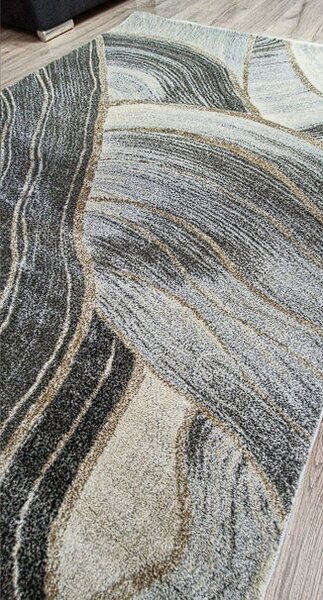 HU Sivo-béžový abstraktný koberec Rio 936A-D.grey-Beige Rozmer: 60x100 cm