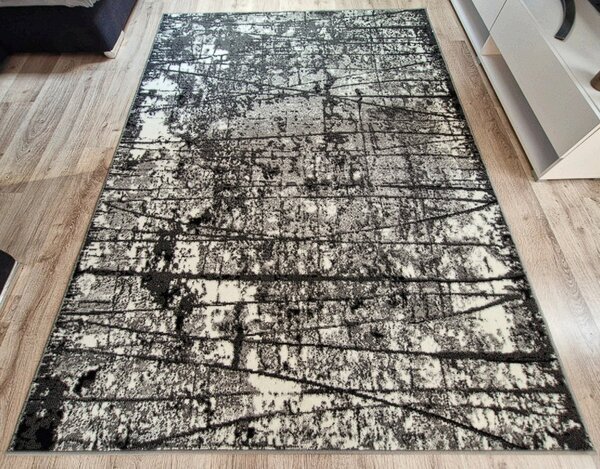 Klasický sivý koberec Shiraz BCF s bodkovaným vzorom Rozmer: 50x80 cm