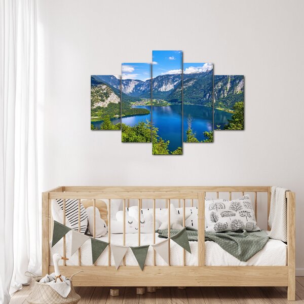 Obraz - Halštatské jazero, Hallstatt, Rakúsko (150x105 cm)
