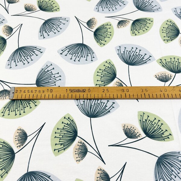 Ervi Bavlnená látka/plátno š.240cm - abstraktné kvety 4145, metráž
