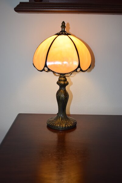Lampy Tiffany Tiffany stolová lampa Empir 103 - Huizhou Oufu Lighting v.36xš.20, sklo/kov,40W