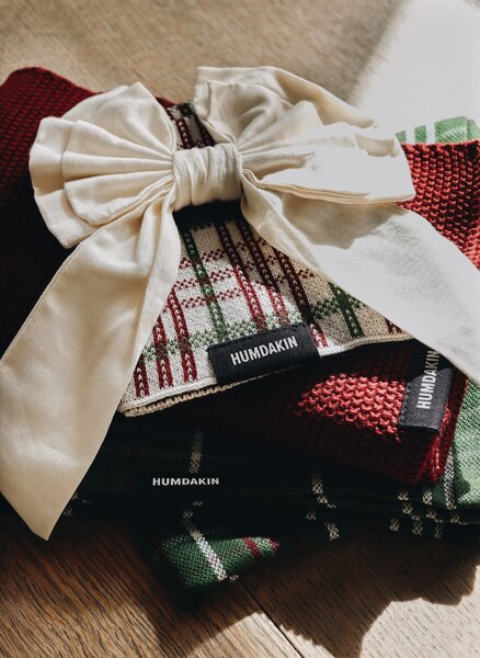 Pletená handrička z organickej bavlny Winter Whisper