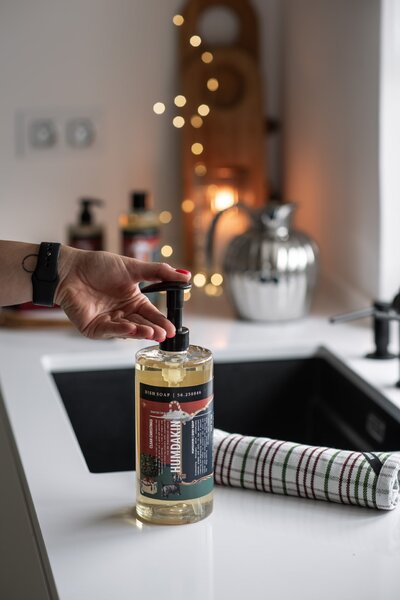 Pletená handrička z organickej bavlny Winter Whisper