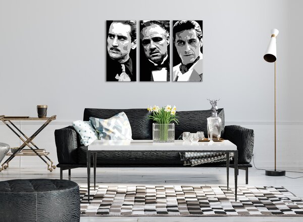 Najväčší MAFIÁNI na plátne - The Godfather | rôzne rozmery (Obraz Robert De Niro, Marlon Brando, Al Pacino)