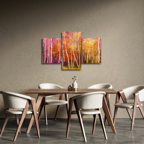 Obraz farebného lesa (90x60 cm)