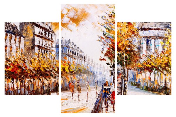 Obraz - Ulica v Paríži (90x60 cm)
