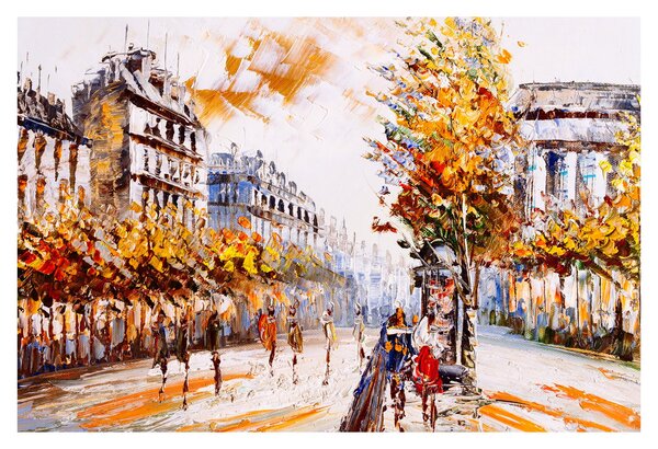 Obraz - Ulica v Paríži (90x60 cm)