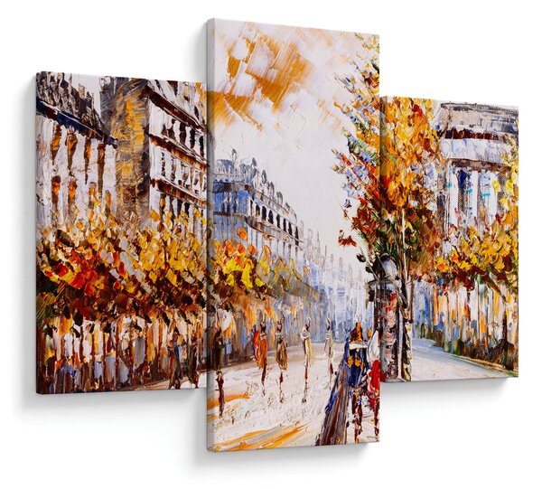 Obraz - Ulica v Paríži (90x60 cm)