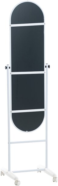 Stojace zrkadlo Nane Oval - 155x40x42 cm - Biela