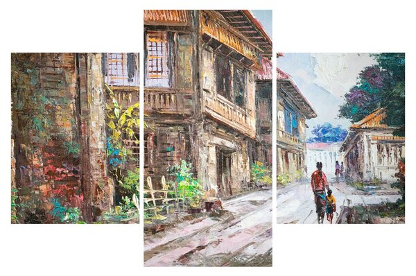 Obraz Filipínske dediny, Ázia (90x60 cm)