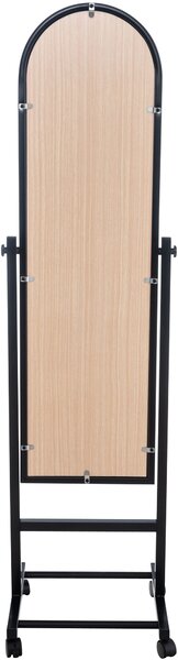 Stojace zrkadlo Evoir - 151x39x39 cm - Čierna