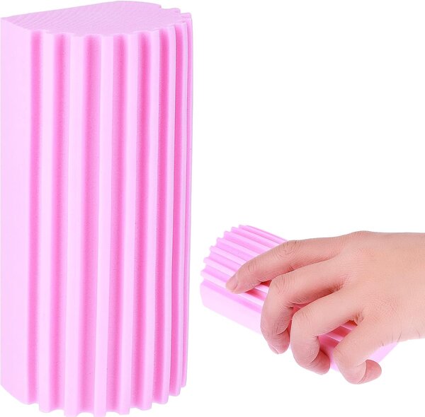 Hubka na prach, čistiaca hubka SCRUB DADDY DUSTER, ružová