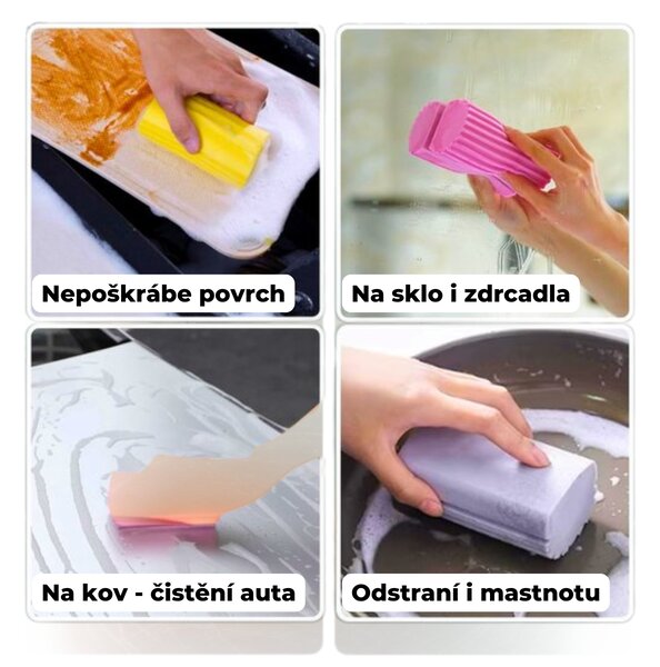 Hubka na prach, čistiaca hubka SCRUB DADDY DUSTER, žltá