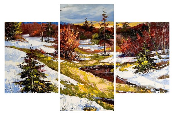 Obraz - Príchod jari (90x60 cm)