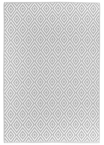 VONKAJŠÍ KOBEREC, 90/150 cm, sivá, biela Boxxx - Koberce