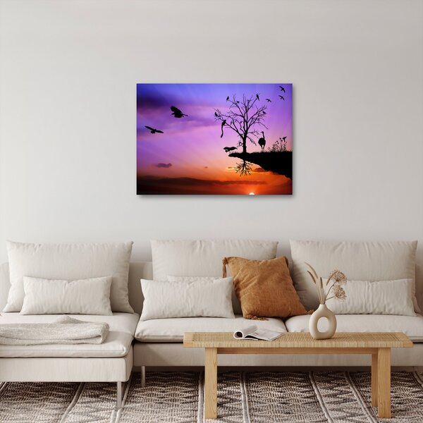 Obraz - Siluety zvierat (70x50 cm)