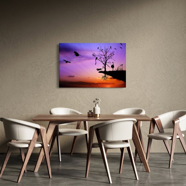Obraz - Siluety zvierat (90x60 cm)