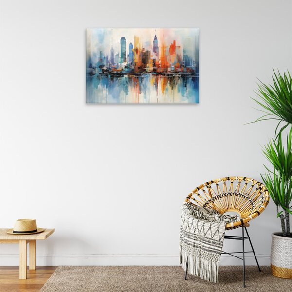 Obraz na plátne - Maľovaný New York - 60x40 cm