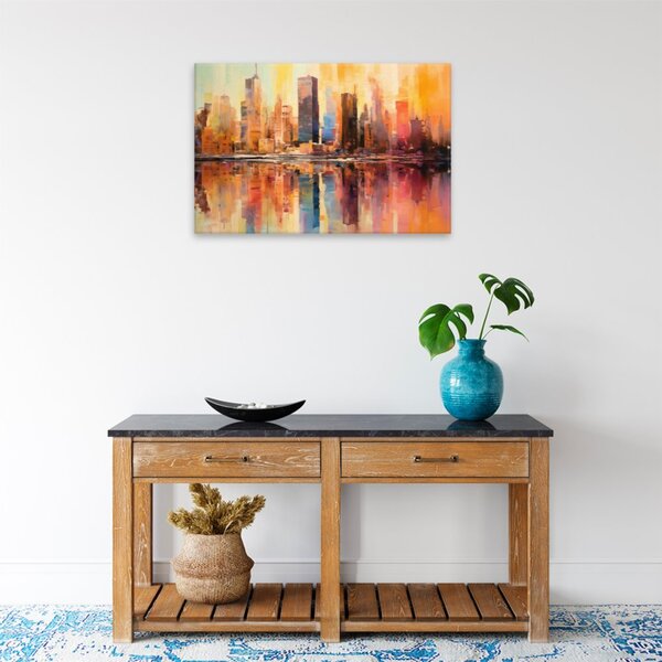 Obraz na plátne - New York v zrkadle - 60x40 cm