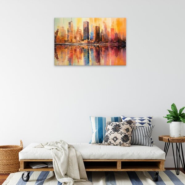 Obraz na plátne - New York v zrkadle - 60x40 cm