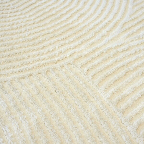 Angel Carpet, Kusový koberec Zafiro 25 Beige, 60x110, béžová, kancelária