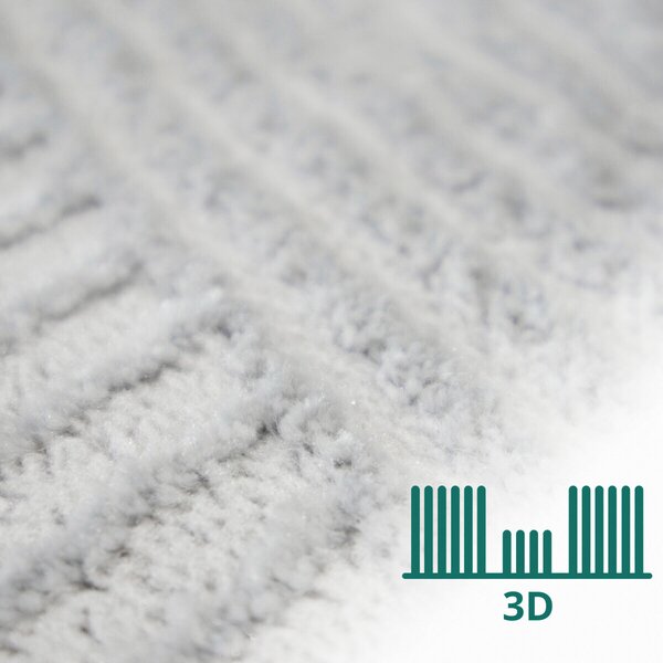 Angel Carpet, Kusový koberec Zafiro 25 Grey, 60x110, šedá, kancelária
