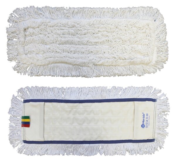 Mop s vreckami Optimum, 50 cm - bavlna, biela