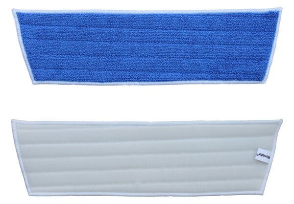 Mop na suchý zips Economy, 45 cm - mikrovlákno, modrá