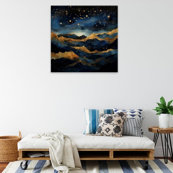 Obraz na plátne - Perseidy medzi horami - 40x40 cm