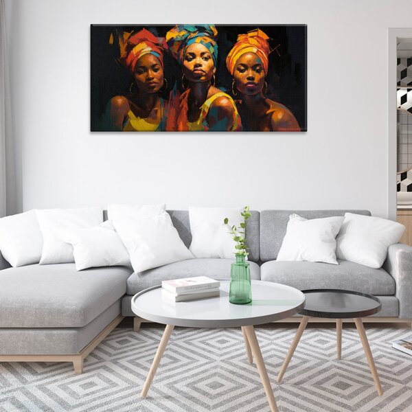 Obraz na plátne - Pohľad afrických žien - 60x30 cm