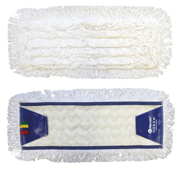 Mop so záložkami Optimum, 50 cm - bavlna, biela
